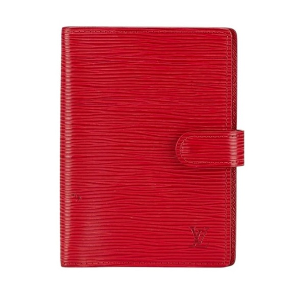 Louis Vuitton Red Epi Leather PM Agenda - Picture 1 of 12